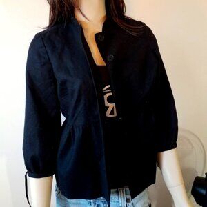 Vintage Juicy Couture Black Peacoat blazer Size 10